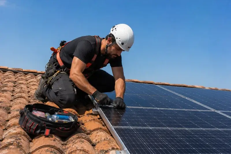 Maintenance et monitoring de panneaux solaires à Fontès