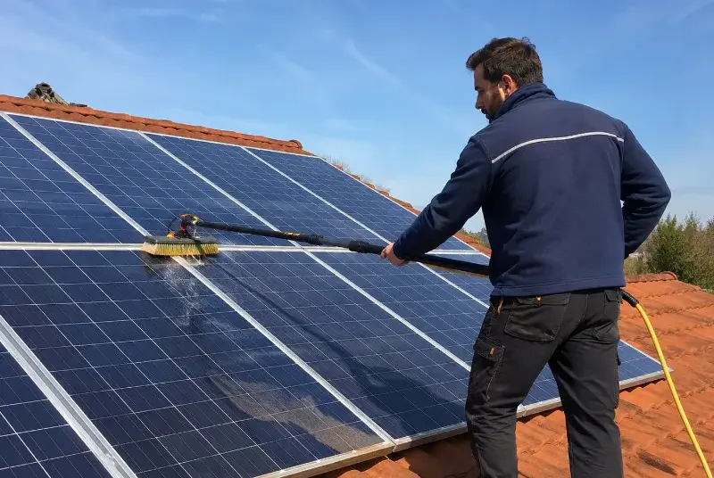 Nettoyage et entretien de panneaux solaires à Fontès